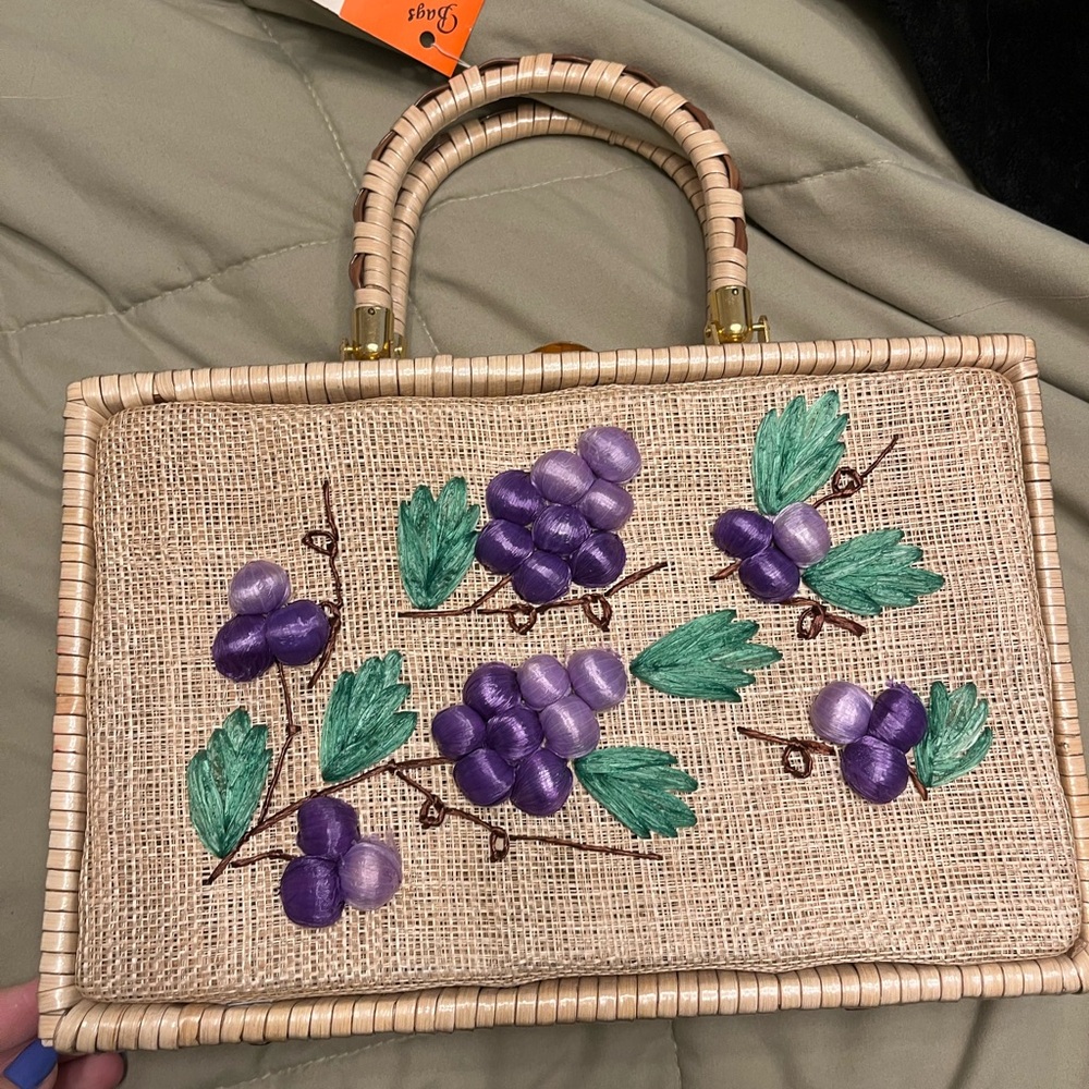 Vintage grape purse